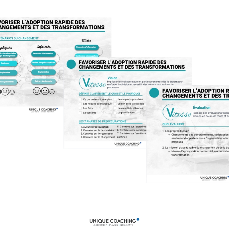 formation adoption du changement aide méoire