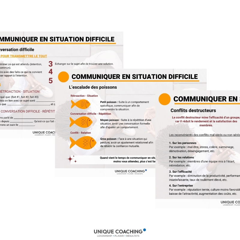 formation gestion des conflits cartes aide mémoire
